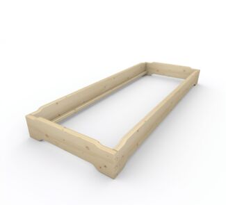 Stapelbett Holzbett (Fichte) "Gäste-Edi" 80 x 220cm 23cm Gästebett Jugendbett