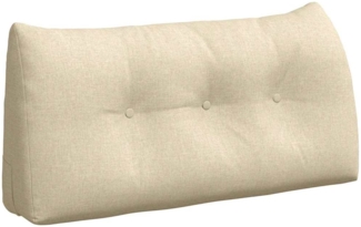 vidaXL Rücken Kissen Creme 100 x 24 x 50 cm Stoff 42014448