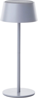 my home LED Außen-Tischleuchte Ocki Tischleuchte mit Solar u. Akku, mehrere Helligkeitsstufen, LED fest integriert, Warmweiß, LED Solar, 4 W, 300 lm, 3000 K, dimmbar, USB ladbar, Indoor & Outdoor