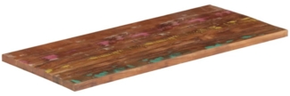 vidaXL Tischplatte 100x50x2,5 cm Rechteckig Altholz Massiv 371049