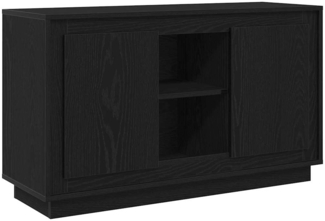 vidaXL Sideboard Schwarz Eichen-Optik 102 x 35 x 60 cm Holzwerkstoff 862815