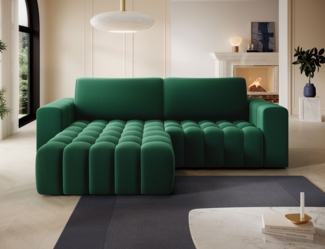 Eltap 'Bonett' Ecksofa mit Schlaffunktion, 92 x 175 x 250 cm, Grün, Links