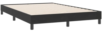 vidaXL Bettgestell ohne Matratze Schwarz 160x220 cm Samt 4101411