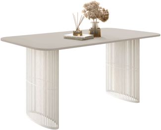 Esszimmertisch Abeior (Farbe: Cashmere / Cashmere)