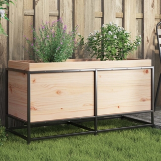 vidaXL Pflanzkübel, 100 x 40 x 50 cm, Kiefernholz Natur