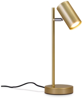ZMH LED Tischleuchte Wohnzimmer Schwenkbar 350° GU10 Tischlampe Metall für Schreibtisch, Einfache Installation, ohne Leuchtmittel, Modern Nachttisch Schreibtischlampe Leselampe mit Arbeitszimmer