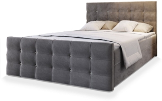 Masseno Boxbett SLAT 180x200 cm mit Bonell Matratze und Topper