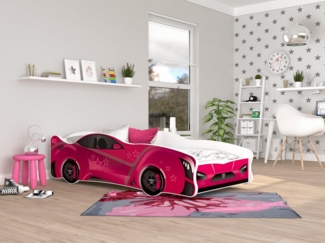 AJKmeble Autobett Kinderbett Jugendbett 80x160 cm Gamerbett 18 DESIGNS WÄHLBAR (MADE IN EU - für Jungen und Mädchen, Paw Patrol Rennwagen, 160x80 cm, beklebtes Spielbett für Ihr Kinderzimmer), VIELE DESIGNS WÄHLBAR