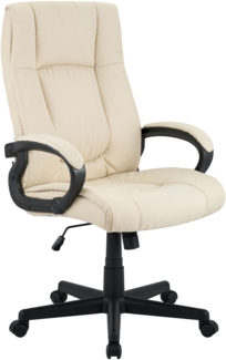 Bürostuhl XL Sparta Stoff, Creme