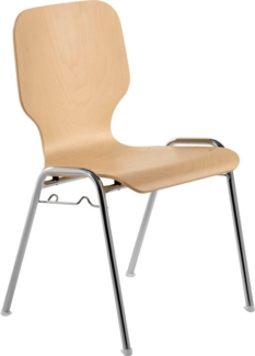 Mayer Sitzmöbel Besucherstuhl 2115, Stapelstuhl stapelbar bis 10 Stk.