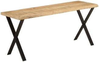vidaXL Bank Baumkante 105 cm Massivholz Mango 372759