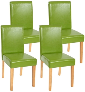 MCW Esszimmerstuhl Littau-4 (Set, 4 St), 4er-Set, Rutschfest durch Kunststoff-Bodenschoner, hohe Rückenlehne