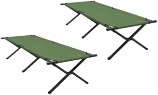 vidaXL Klapp-Sonnenliegen 2er Set mit Tragetasche Amy in Gelb aus 600D Oxford-Gewebe 42003196
