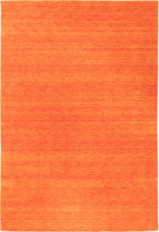 Morgenland Gabbeh Teppich - Softy - Uni - rechteckig - 250x200 - Orange