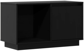 vidaXL TV-Schrank Schwarz 74x35x44 cm Massivholz Kiefer 814338