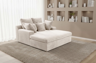 Lounge Chaiselongue AROSA Liege in Stoff Tilia Beige