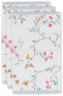 PiP Studio Gästehandtücher Pip Studio, 3er-Set Gästehandtuch, Les Fleurs, 30x50, (Gästehandtücher, 3-St)