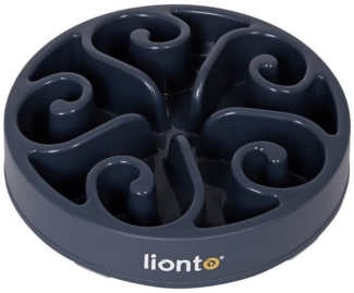 lionto Futternapf lionto Antischlingnapf, Hundenapf, Futternapf, rutschfest, viele Varia, Kunststoff, rutschfest & spülmaschinengeeignet, 20 cm, grau