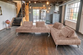 KAWOLA Sofa WIOLO Ecksofa velvet taupe 80 x 240 x 350 cm