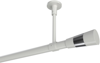 Gardinenstangen-Set Sonette Tanara 100 cm, 1-läufig, 20 mm Ø Weiß