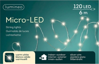 Kaemingk Lichterkette LED micro Lichterkette Weihnachten 120 LED/6m