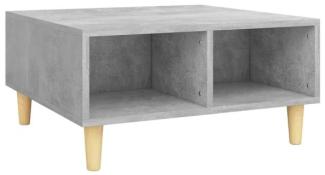 vidaXL Couchtisch Betongrau 60 x 60 x 30 cm Spanplatte [805981]