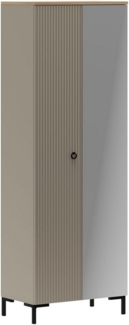 Home affaire Garderobenschrank Luminara (1-St) Kleiderschrank mit ausziehbarer Kleiderstange - (B/T/H) 70/41/199 cm