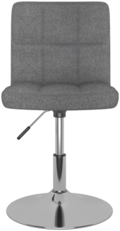 vidaXL Esszimmerstuhl Drehbar Hellgrau Stoff, Drehbar [3087468]