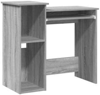 vidaXL Schreibtisch mit Regal Grau Sonoma 84x40x78 cm Holzwerkstoff 860450