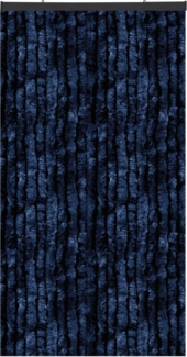 Flauschvorhang in Sondergröße - Türvorhang Breite: 120cm - Länge: 275cm, Dunkelblau