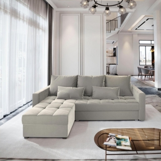 Masseno Ecksofa KOS PIK mit Schlaffunktion L-Form, Sofa mit Bettkasten