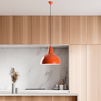 Kronleuchter, 'Kure', 121 x 25 x 25, Orange