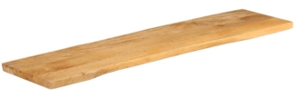 vidaXL Tischplatte mit Baumkante 160x40x3,8 cm Massivholz Mango 370736