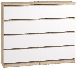 pressiode Hochkommode Kommode mit 8 Schubladen Schubladenschrank Komodenschrank