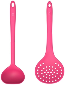 Kochblume Kochbesteck-Set Schaumlöffel + Schöpfkelle L - 2-tlg. - pink