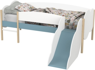 Demeyere GROUP Spielbett Longane, Kinderbett in Form von Wolken mit kleine Rutsche
