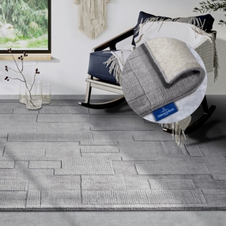 Villeroy & Boch Wollteppich Wilhelmine, rechteckig, Höhe: 10 mm, Läufer, handgewebt, Wolle, Natur, Wohnzimmer, Geometrie, Boho