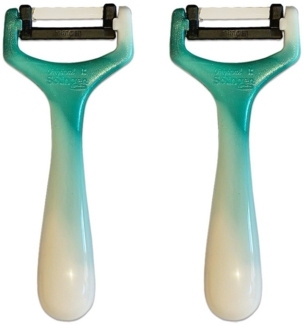 SMI Sparschäler SMI Sparschäler Solingen Gemüseschäler für Küche Kartoffelschäler, (2-tlg), Grün-Weiß