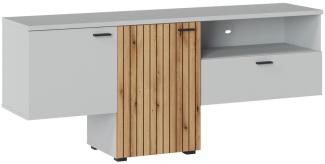 Lowboard TV-Unterschrank Vero 160x40x68,5cm grau Evoke Eiche MDF