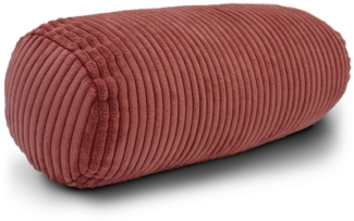 Amilian Nackenrolle mit Bezug 15 x 40 cm - Kissenrolle - mit Nackenrollenbezug - Bettrolle, Kopfstütze, Nackenstütze mit Bezug, ideal als Dekokissen, Sofakissen, Kissen, Kissenrolle, Lagerungskissen, Schlafkissen und für Reisen