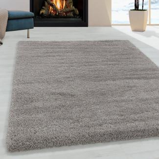 Giancasa Hochflor-Teppich kuschelweicher Langflorteppich, Uni Shaggy - supersoft, Höhe: 50 mm, Wohnzimmer Esszimmer Schlafzimmer