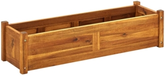 vidaXL Garten-Hochbeet Akazienholz 100x30x25 cm 42566