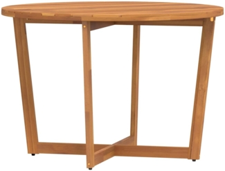 vidaXL Garten-Esstisch Rund Ø110x75 cm Massivholz Akazie 4108135