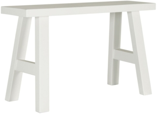 Ib Laursen - Bank Holzbank Sitzbank Hocker Holz L65xH39xB26cm Weiß 52019-11