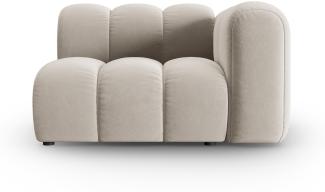 Micadoni Modul Lupine 1-Sitzer Rechts Samtstoff Beige