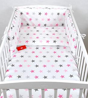 Babylux 'Sterne Rosa' Kinderbettwäsche