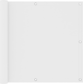 vidaXL Balkon-Sichtschutz Weiß 90x400 cm Oxford-Gewebe 134893