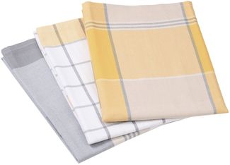 Gözze Geschirrtuch Geschirrtücher 3er KITCHEN, Gelb, B 50 cm, L 70 cm