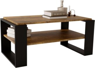 CraftPAK Wohnzimmertisch Kaja96 für Couch aus hochwertigem Holz, Couchtisch 54T x 96B x 44H cm (1-Tisch), Tischplatte aus Holz