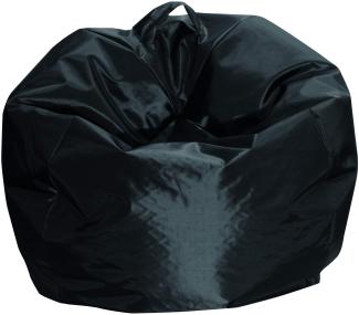 Dmora - Eleganter Sitzsack, schwarze Farbe, Maße 65 x 50 x 65 cm